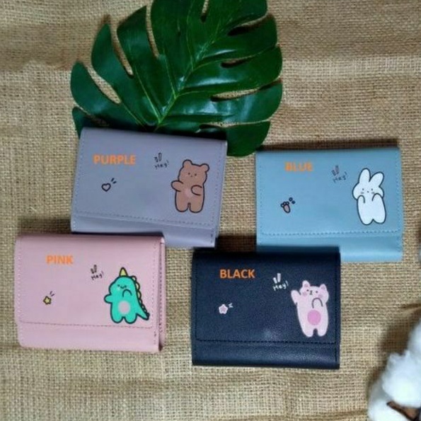 dompet lipat wanita motif lucu ukuran kecil/ dompet wanita/dompet cantik / dompet murah /laris /impo