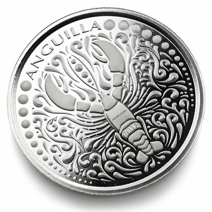 Koin Perak 2018 Anguila Lobster 1 oz Silver Coin