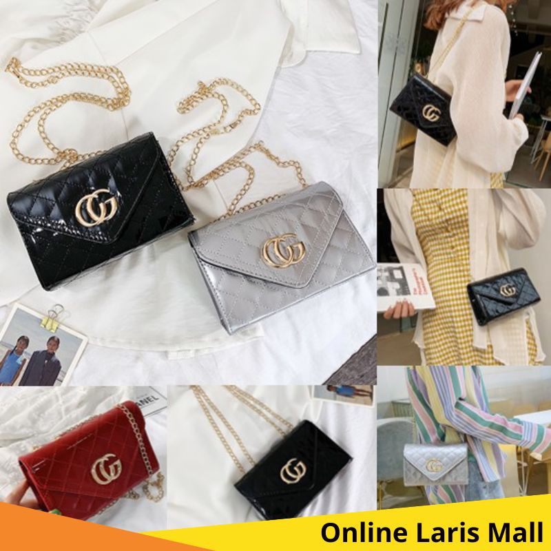 OLM - T403 TASSLEMPANG CG PETAK PETAK / TAS WANITA / TAS FASHION / TAS SELEMPANG / IMPORT BATAM
