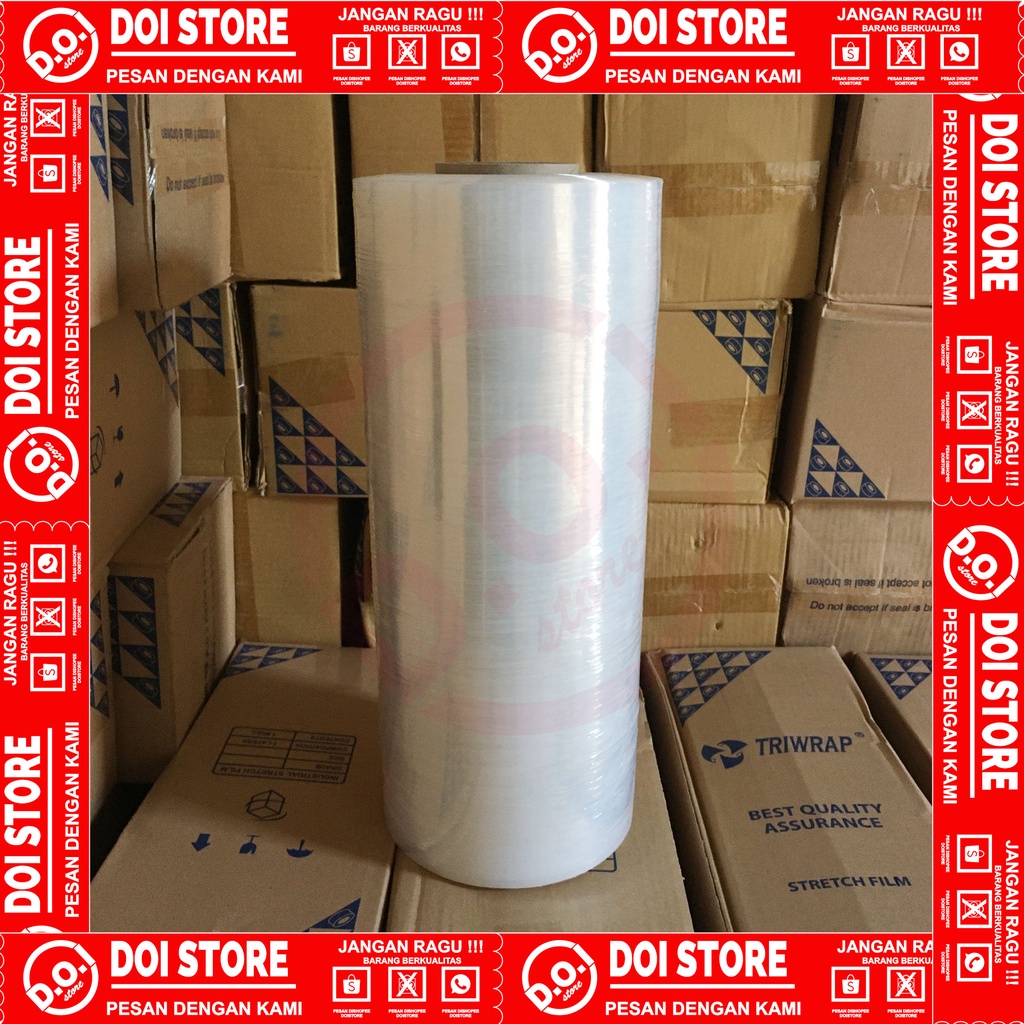 

PLASTIK WRAPING STRETCH FILM REPING WRAPPING / PLASTIC WRAP 50CM X 1500M X 17MIC