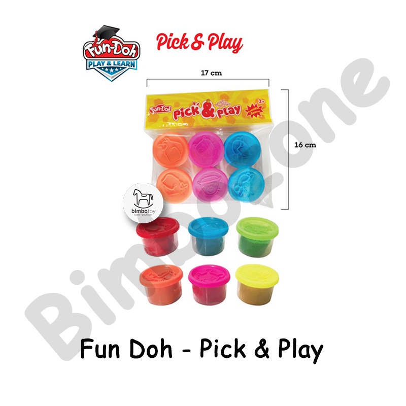 Bimbozone - Mainan Lilin  Mainan Anak Dough Mainan Edukasi Fun-doh Mainan Anak Fun doh - Fundoh Pick And Play