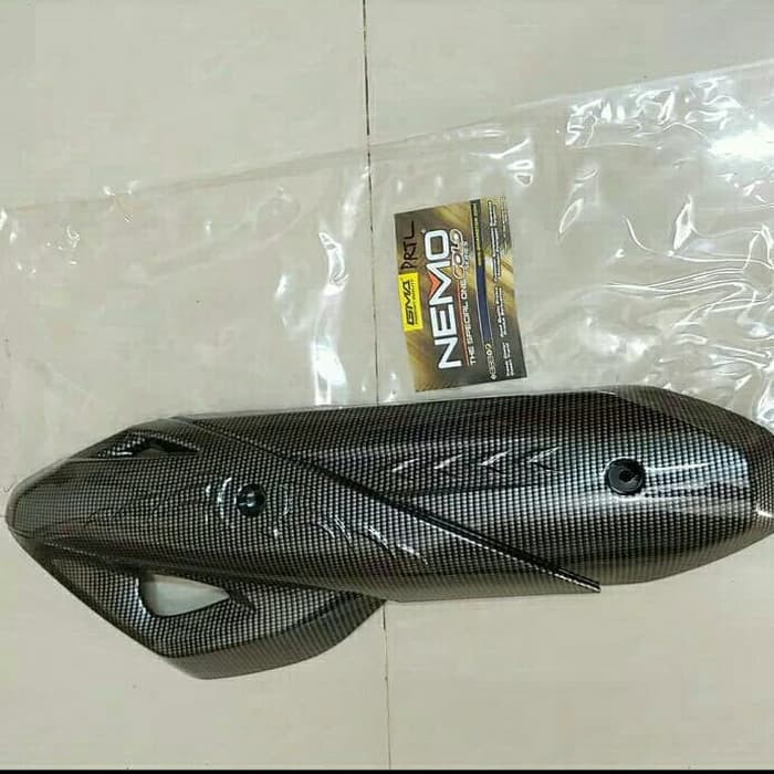 Tutup Cover Knalpot Honda PCX New Carbon NEMO Cover Knalpot Aksesoris Variasi Honda PCX New