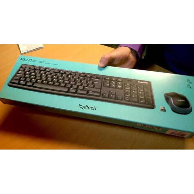 KEYBOARD + MOUSE WIRELESS LOGITECH MK 270R (GARANSI RESMI)