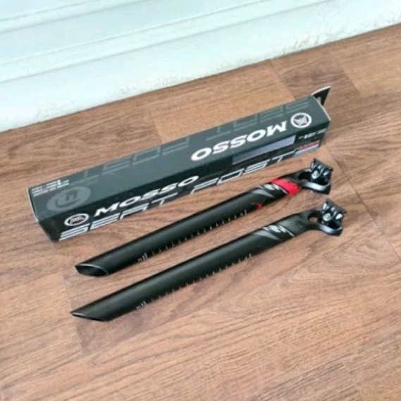 seatpost mosso 31.6 x 360 mm . tiang sadel saddle sepeda MTB Roadbike balap road bike moso alloy red merah  grey abu abu