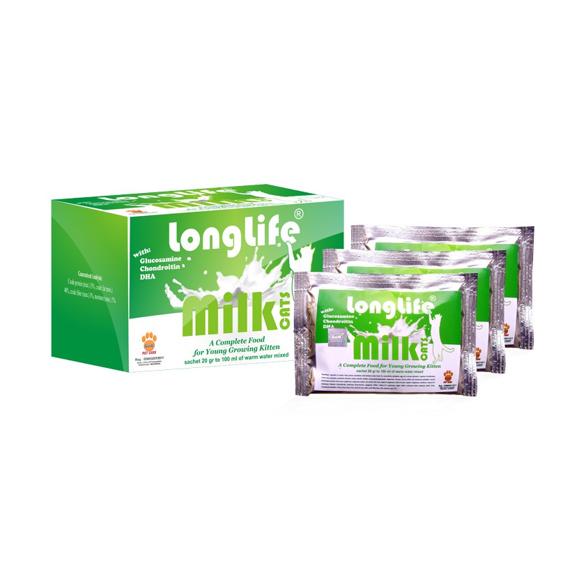 Susu Kucing LONG LIFE 20 Gram / Cat Milk Murah