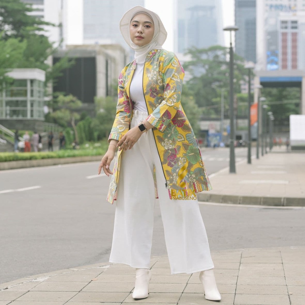 Tunic Batik Motif Trend Seragam Batik Baju Batik Wanita Motif Divia Batik Prabuseno Ori Asli Solo Tu