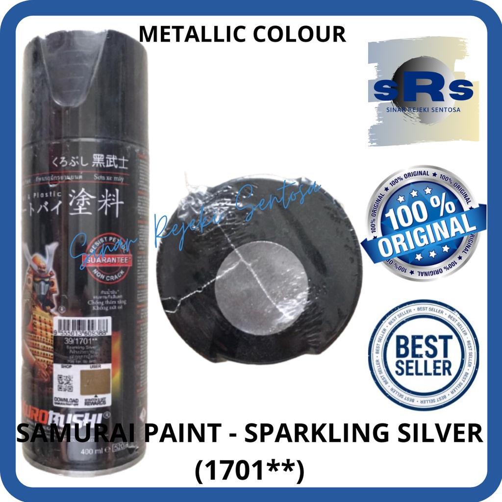 SAMURAI PAINT - CAT SAMURAI AEROSOL 1701** SPARKLING SILVER