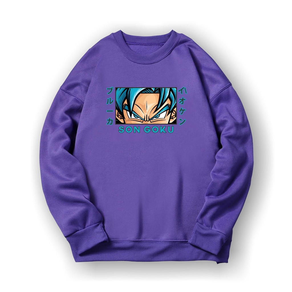 SON GOKU Basic Sweater II SON GOKU Sweater Crewneck II SIZE M - XL ( Pria &amp; Wanita / Anak &amp; Dewasa )