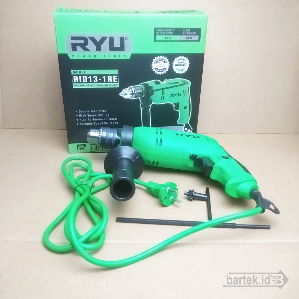 mesin bor listrik 13mm RYU Impack Drill