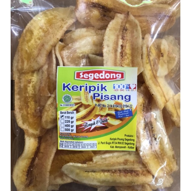 

Keripik Pisang Segedong 200 gram