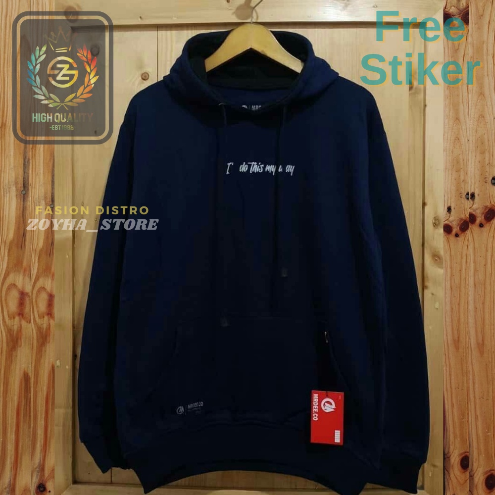Sweater Hoodie Pria wanita TERLARIS Mr Dee Full Color Original
