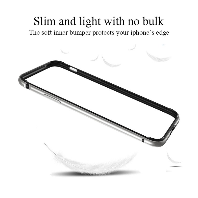 Casing Bumper Case Aluminum Metal + Silikon Untuk iPhone 12 pro max mini