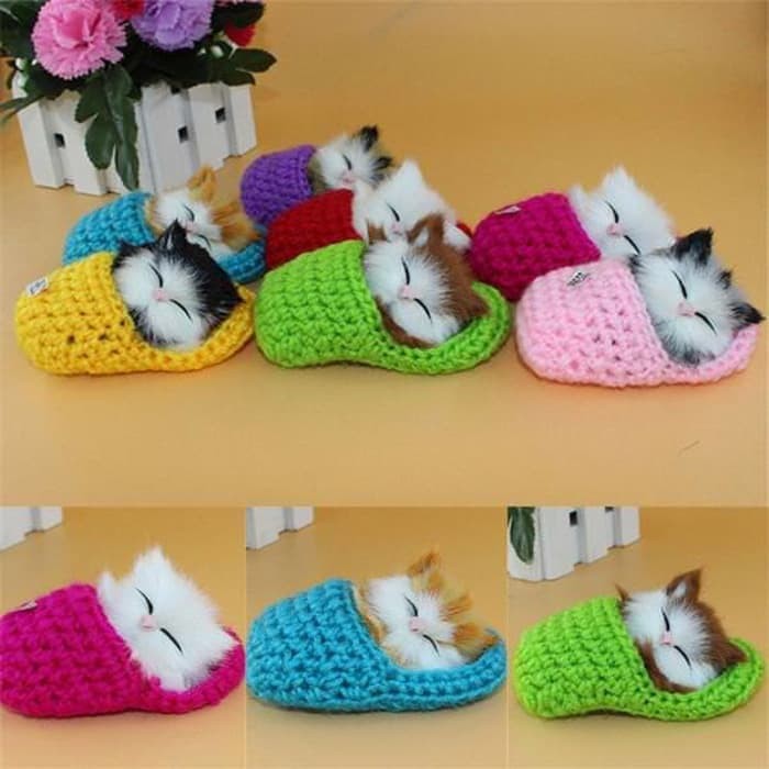 Boneka Kucing Bunyi Meong Gantungan Kucing Figure Kucing Bersuara