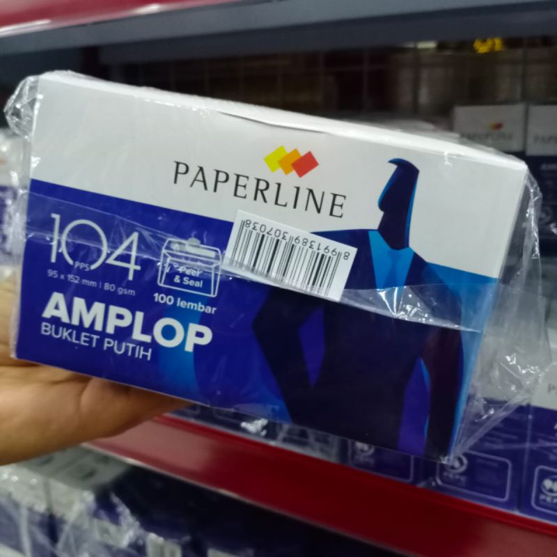 

Amplop Paperline 104 PPS 100 Lembar Buklet Putih polos