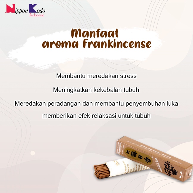 Dupa/hio Jepang wangi harum aromaterapi Morning Star Frankincense 50 stick