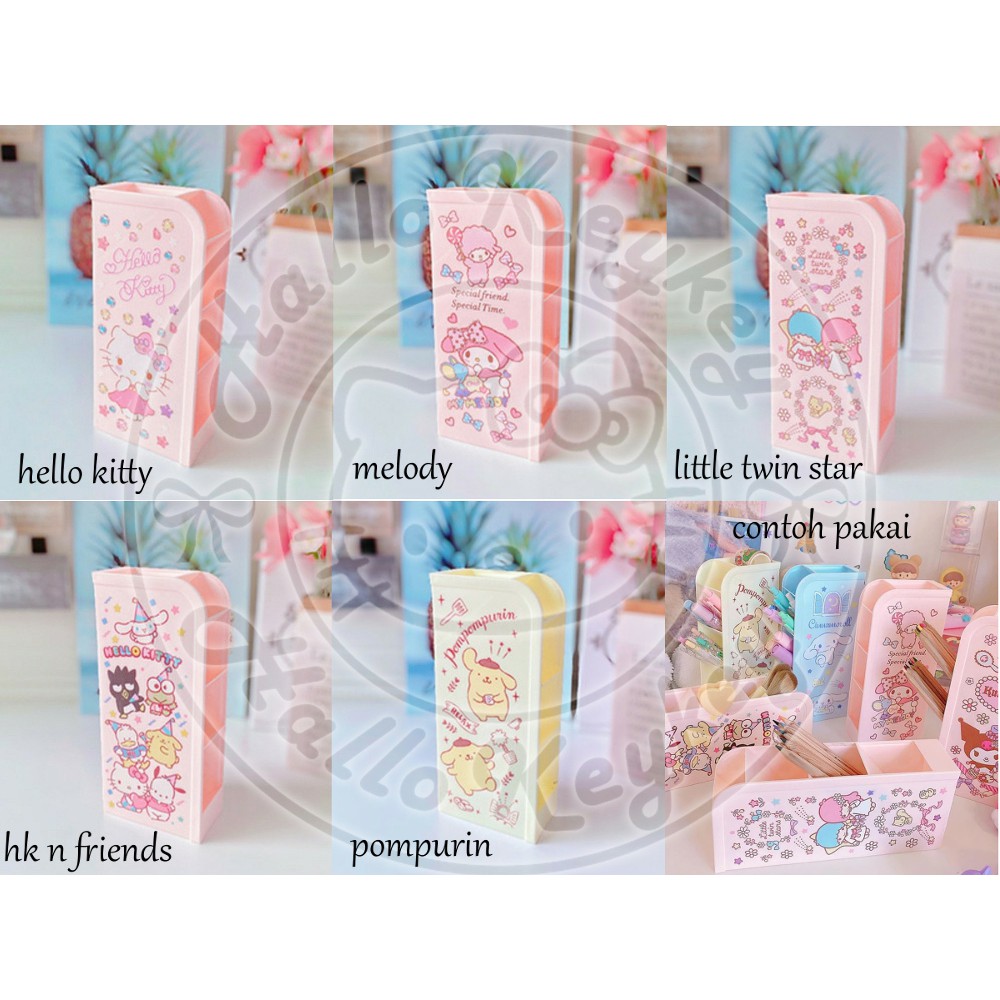 

holder alat tulis pen hello kitty melody little twin stars pompurin