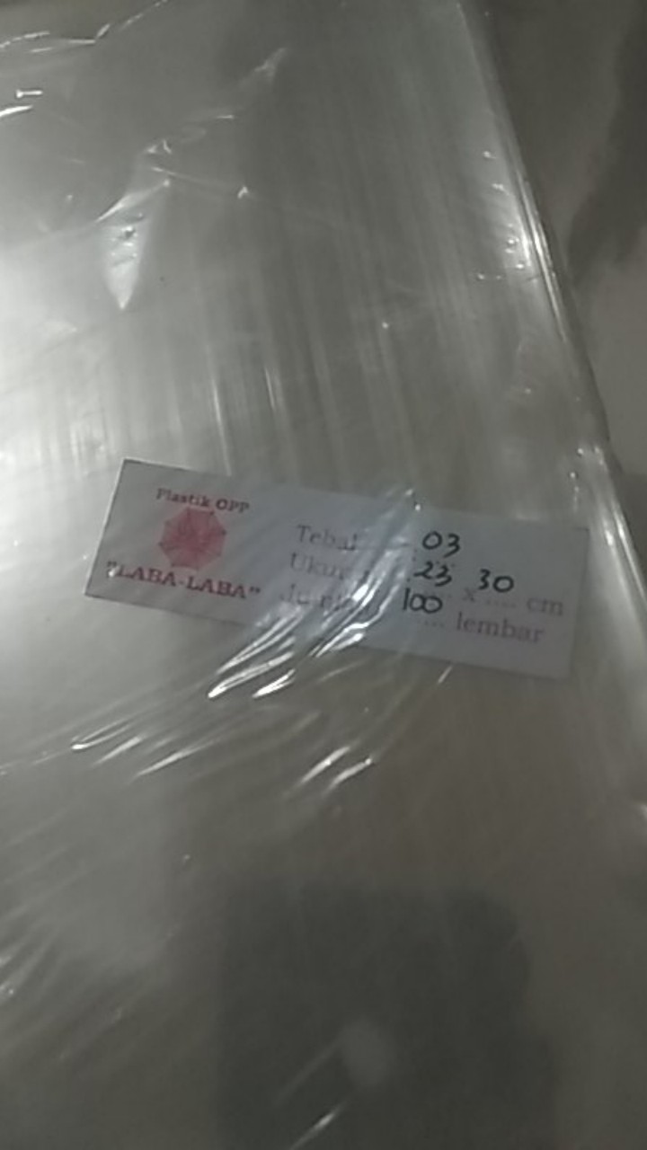 Plastik Opp 23x30 Cm Tebal 03