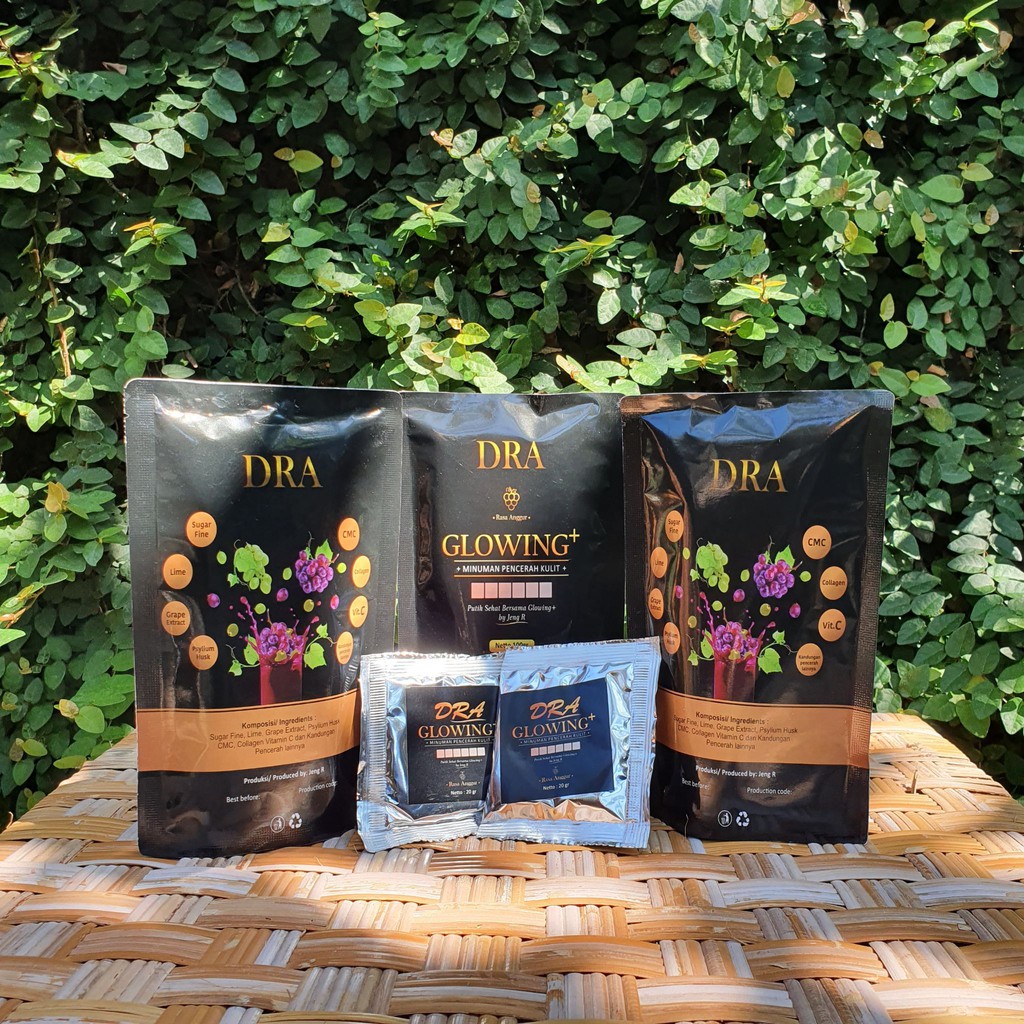 DRA Glowing+ Pouch Varian Anggur