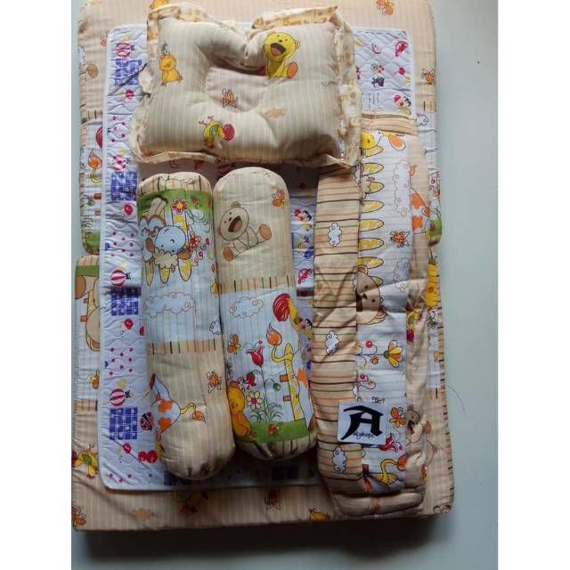 SET TEMPAT TIDUR BAYI MYLOVE-KASUR LIPAT BAYI MODEL TAHU-MATRAS BAYI 5IN1 MYLOVE-KASUR LIPAT KOMPLIT