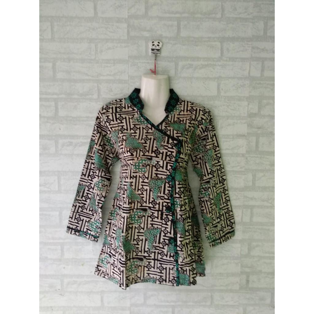 blouse dan kemeja kerja batik cap