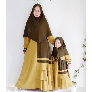 Farelly Baju  Gamis Couple  Ibu  Dan  Anak  Shopee  Indonesia