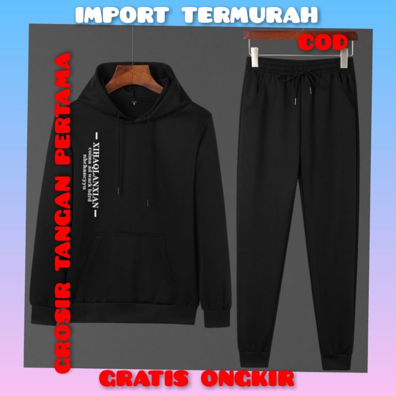 SWEATER 1 SET PRIA/PAKAIAN PRIA/SETELAN PRIA/ TERBARU POLOS