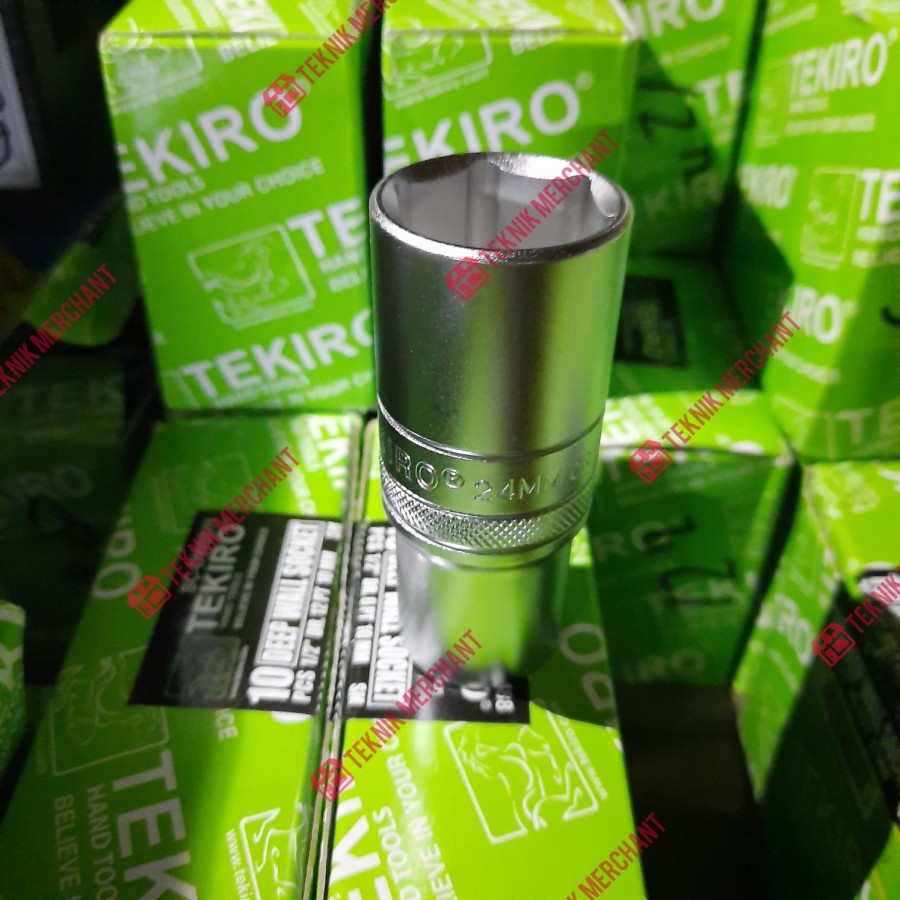 Mata Sock Sok Tekiro 24mm 1/2" 6PT Panjang 24 mm deepwall deep
