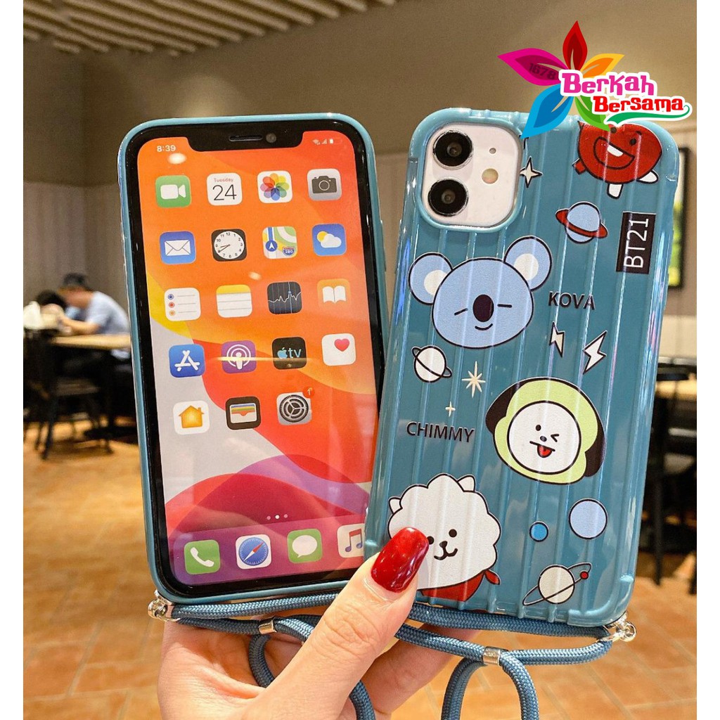 SS163 case Slingcase Lanyard KARTUN Oppo F1s A59 A3s A5s A7 A11k A12 A5 A9 2020 A31 A8 BB4638