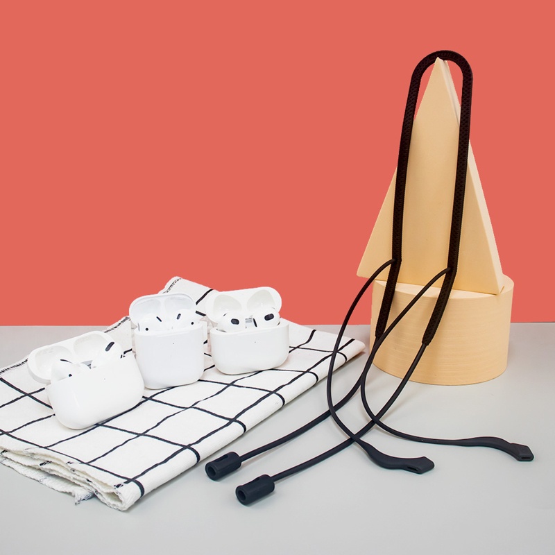 Btsg Silica Hanging Neck Rope Soft Lanyard Untuk Air Pods Pro1.2 /3 Earset Skinfriendly