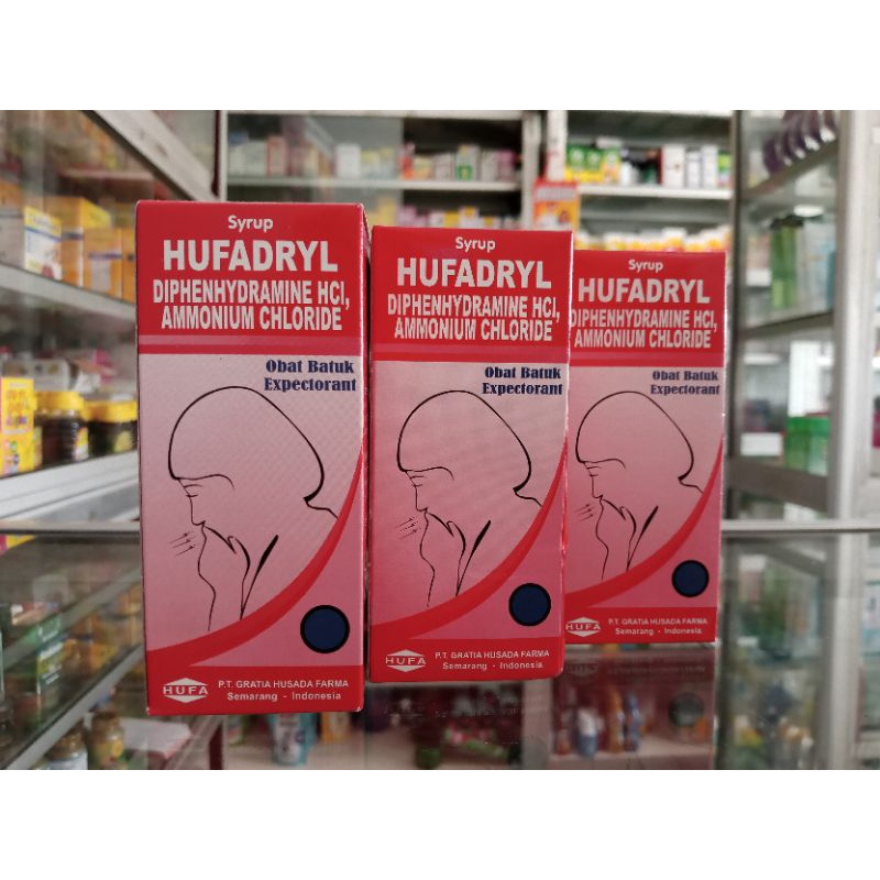 HUFADRYL SIRUP 60 ml | Obat Batuk Expectorant