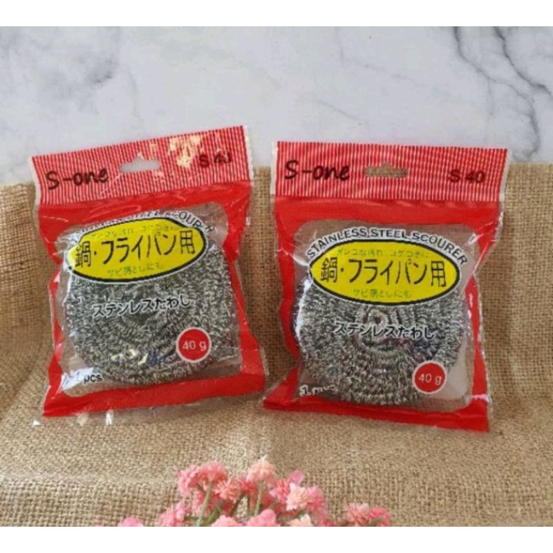spon kawat besar anti karat ukuran 40 gram/ sabut kawat besar