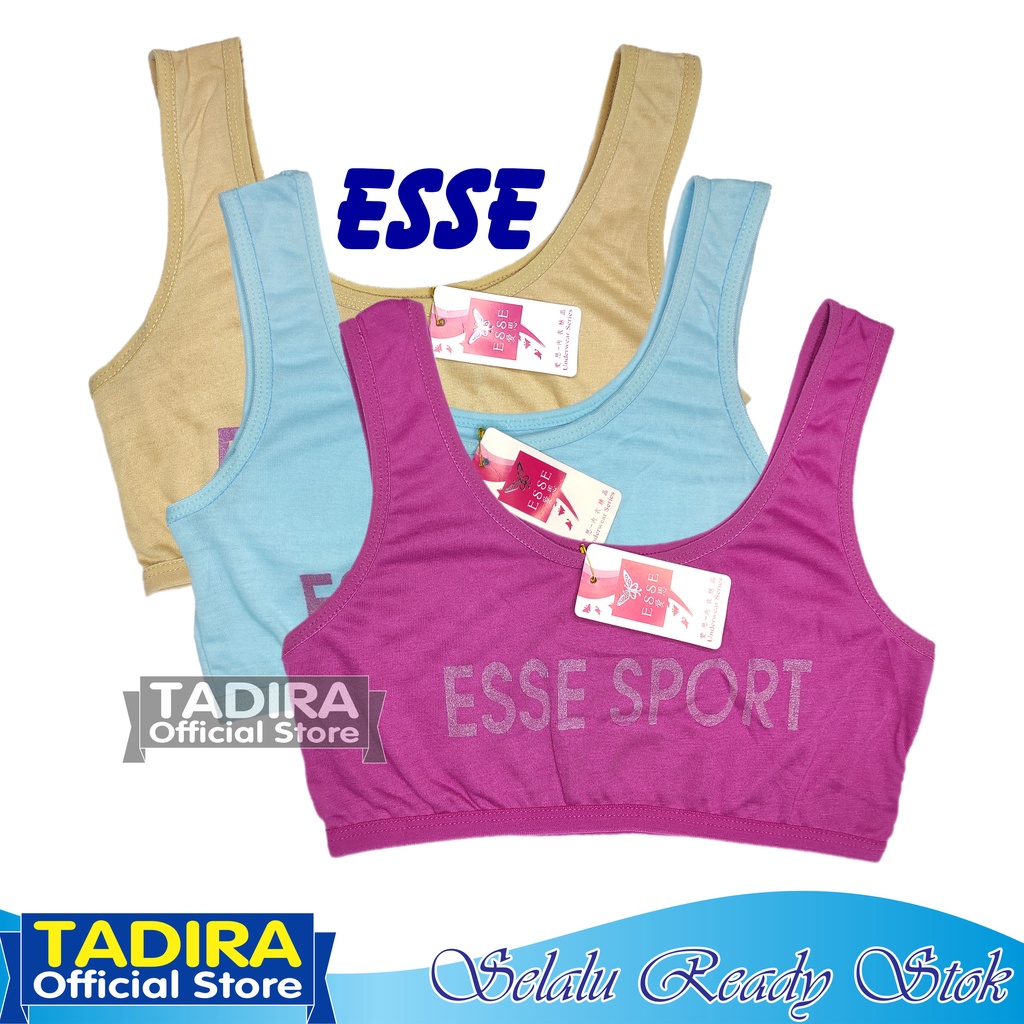 3 Pcs Miniset ESSE_Sport Anak Remaja Perempuan SD SMP Trend TADIRA Store