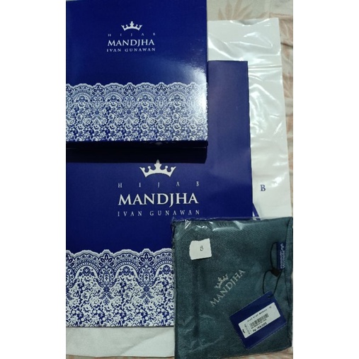 Mandjha Polos Ivan Gunawan Fashion Scarf Polos Kode 25 Biru Denim