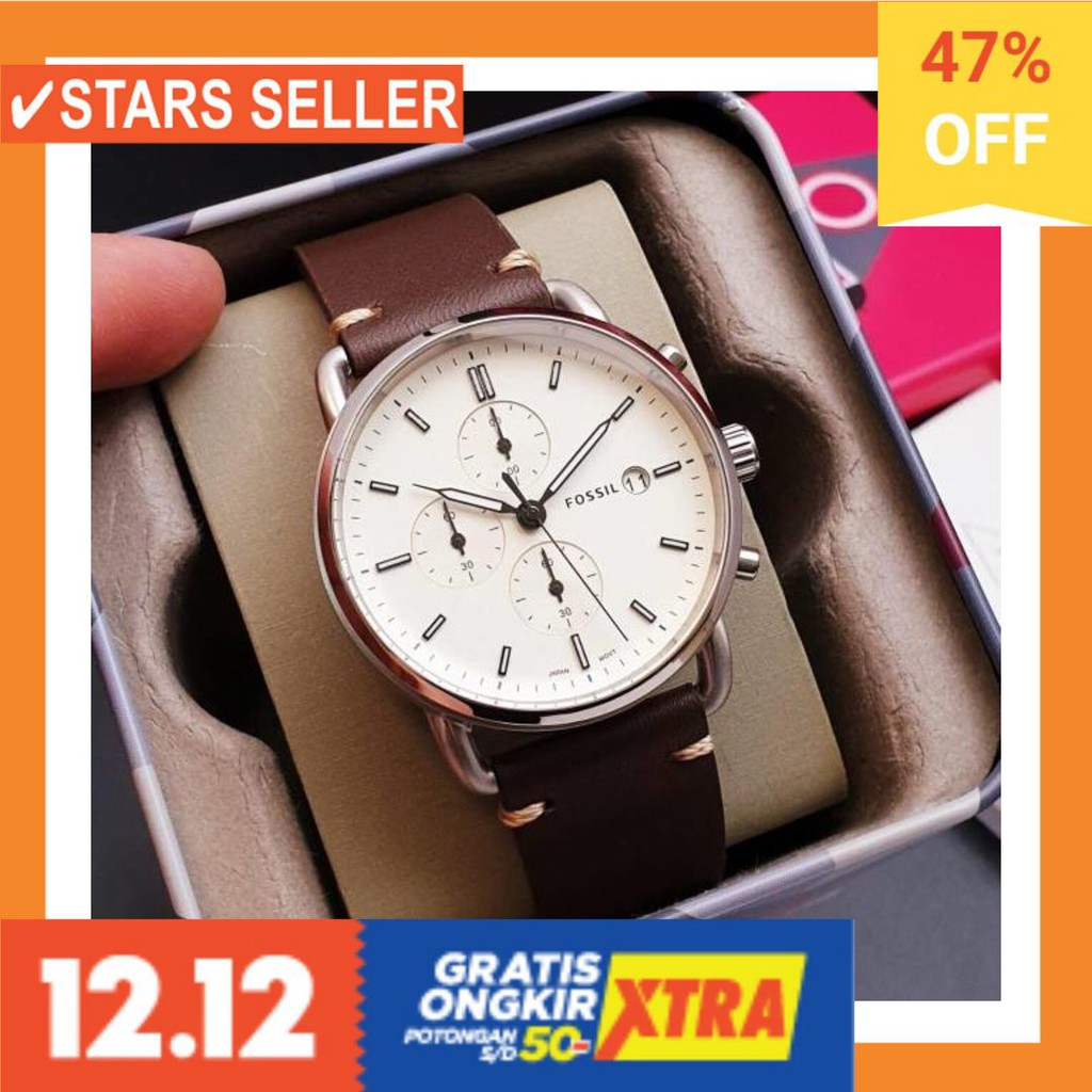 JAM TANGAN GROSIR MURAH LELAKI ANTI KARAT AIR LAKI / Jam tangan fossil mi