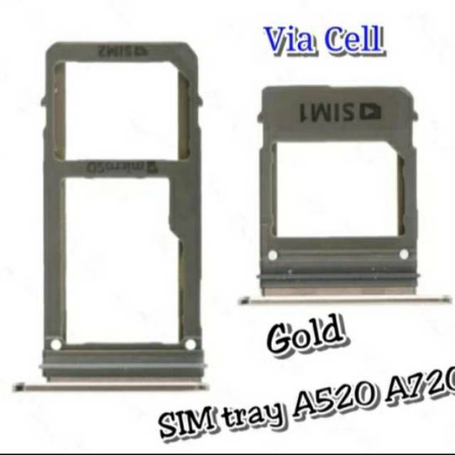 Sim Tray Samsung A520 A5 2017 Original Sim Lock Slot Simcard Tempat Kartu Sim Slot Holder Sim