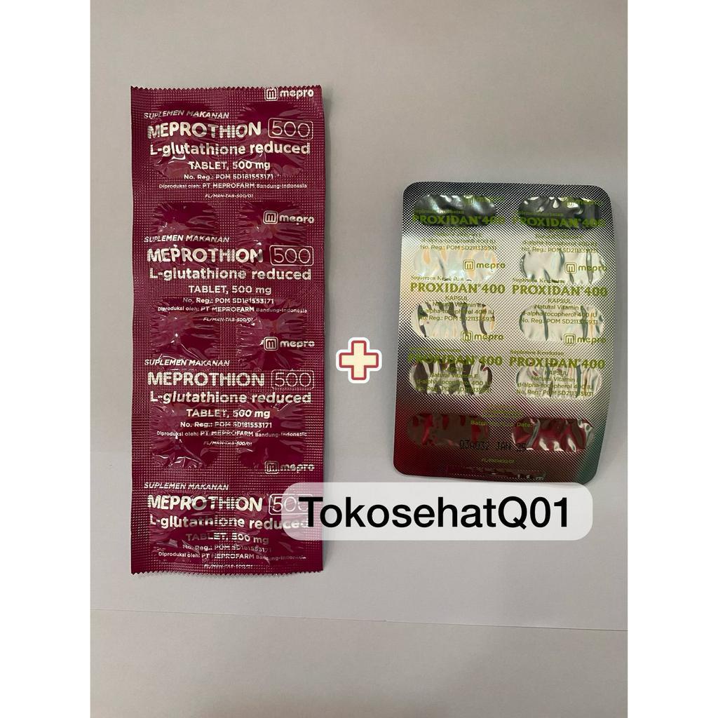 [BUNDLING] Meprothion 500mg 10 Tablet &amp; Proxidan 400iu 10 Capsul