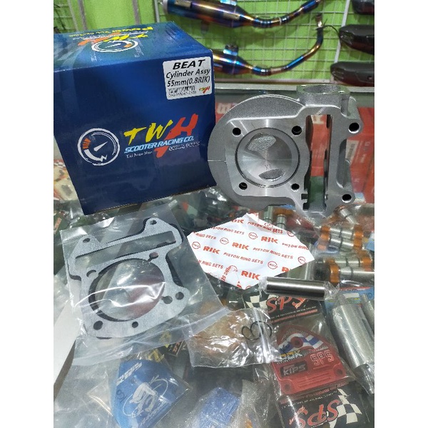 Promo BLOK BORE UP HARIAN 55MM TWH HONDA BEAT KARBU - SCOOPY KARBU / BLOK SEHER BORE UP KIT SET TWH