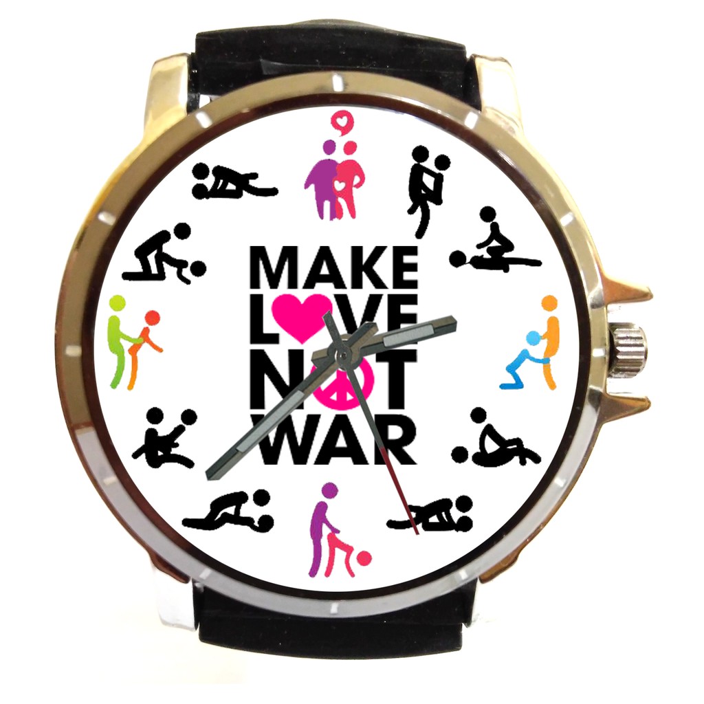 jam tangan custom make love not war