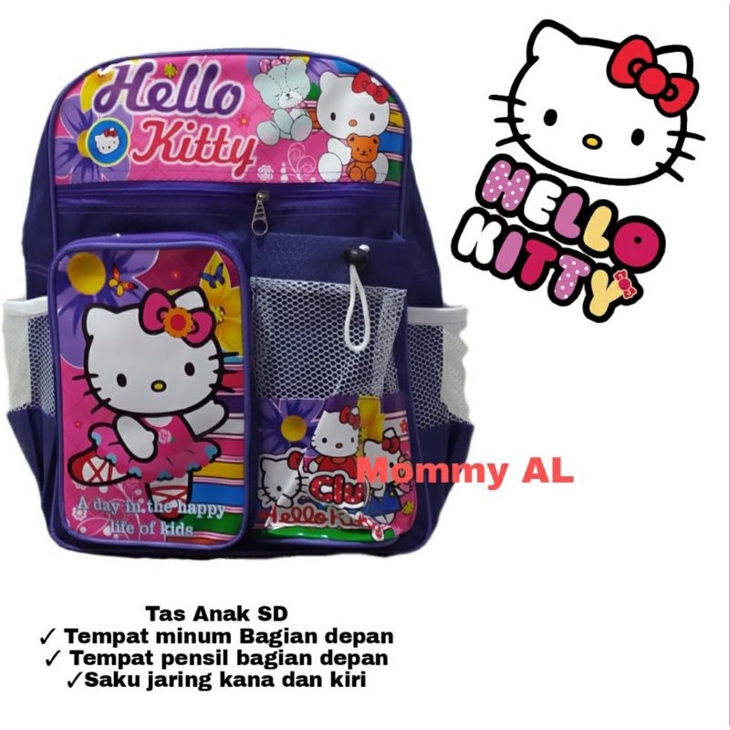 TAS ANAK KARAKTER UKURAN SD MOTIF HELLO KITTY/TAS ANAK SEKOLAH PEREMPUAN/TAS ANAK SEKOLAH TK