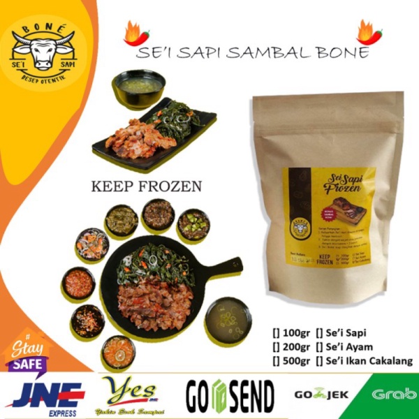 

Unik Sei Sapi Se'i Sapi Bone Ayam Daging Asap Khas Frozen 500gram Diskon