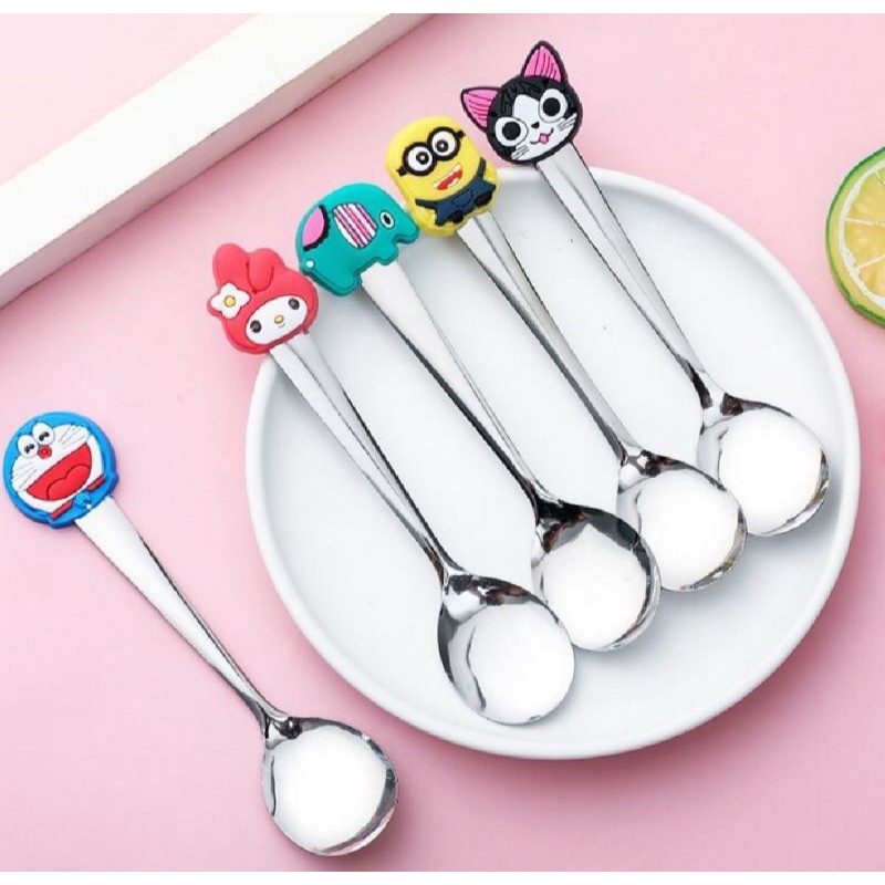 Sendok teh karakter  spoon kartun sendok mini motif karakter lucu