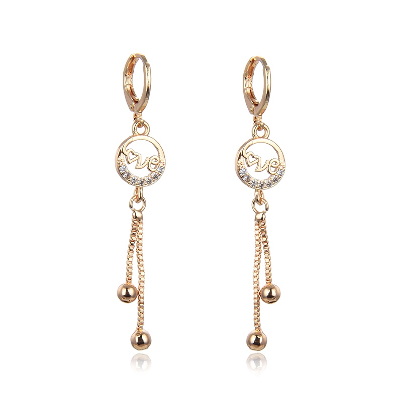 anting titanium wanita emas muda anti karat dewasa tusuk korea asli panjang dan luntur korea style selamanya dewasa 16-24e-24e