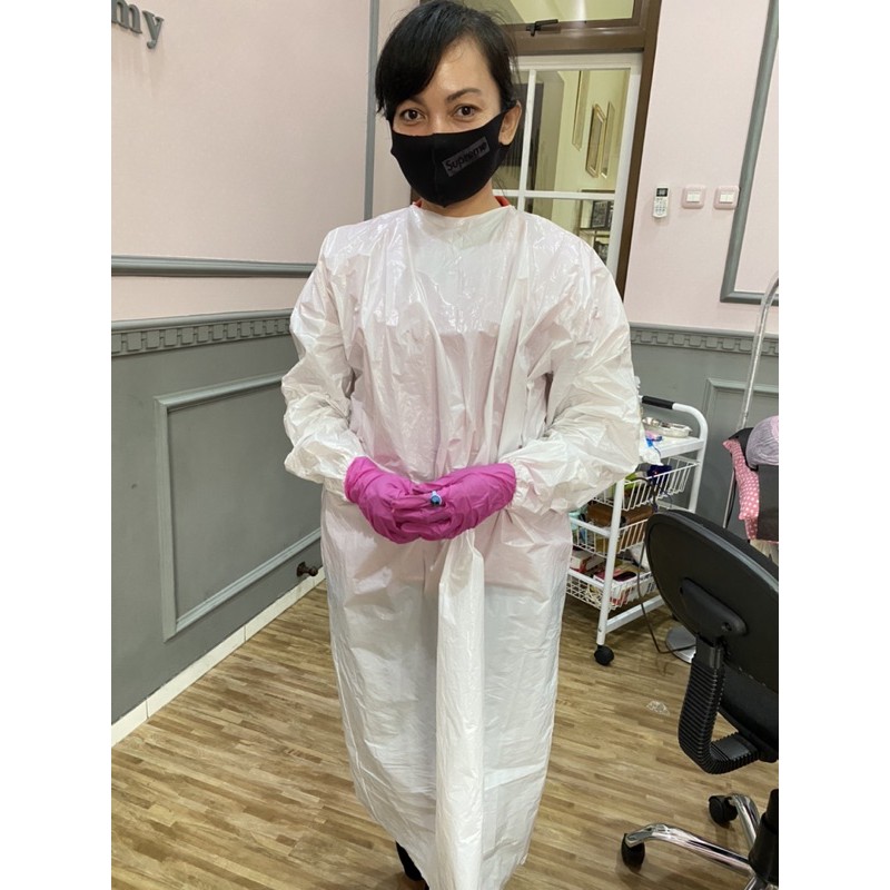 Apron Surgical Gown Gaun APD Waterproof lengan panjang untuk medis