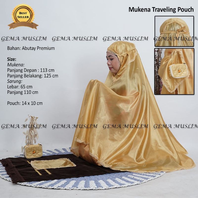 Mukena Traveling Pouch Tidak Bisa Pilih Warna