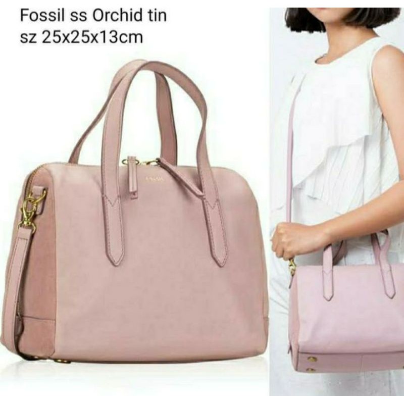 Fossil sydney satchel orchid on sale tint