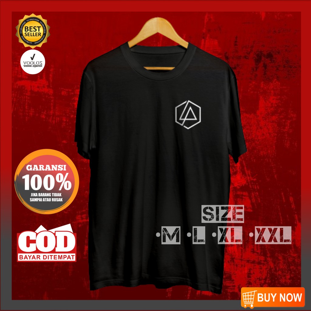 Pakaian Pria Kaos Distro Branded Original Logo Linkin Park Kaos Laki Kekinian - MU525LLPK