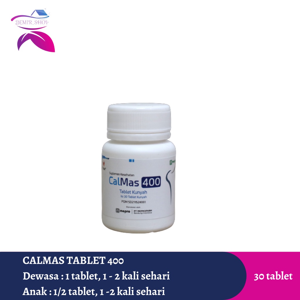 Calmas 400 Tablet Kalsium untuk Anak &amp; Dewasa / Multivitamin Anak