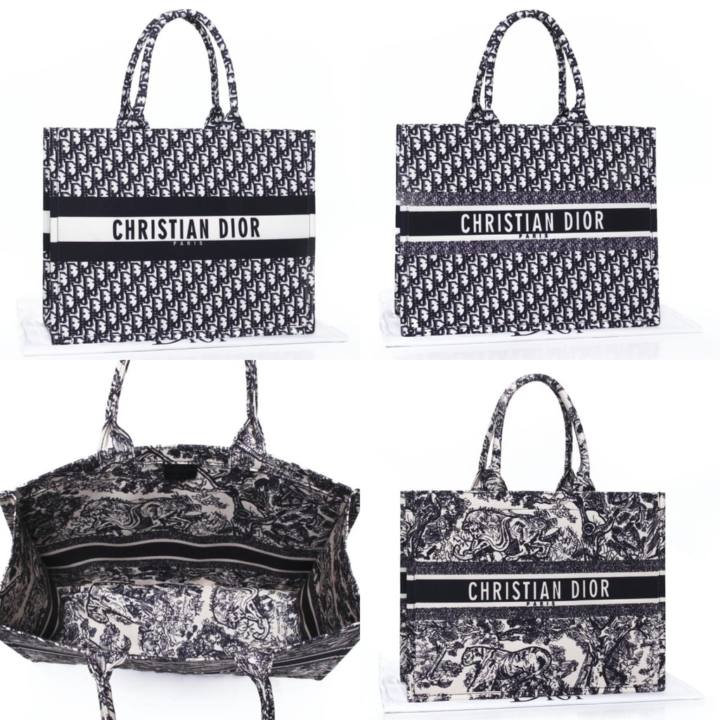 Grosir Tas Dior Book Tote Embroidered Canvas Toile de Jouy Semprem AP6606