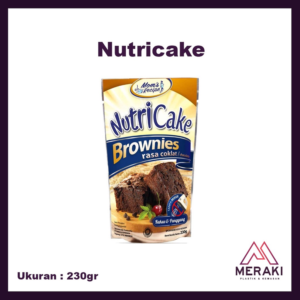 

Nurtricake Brownies Coklat Cake Kue Nutrijell Instan Baking