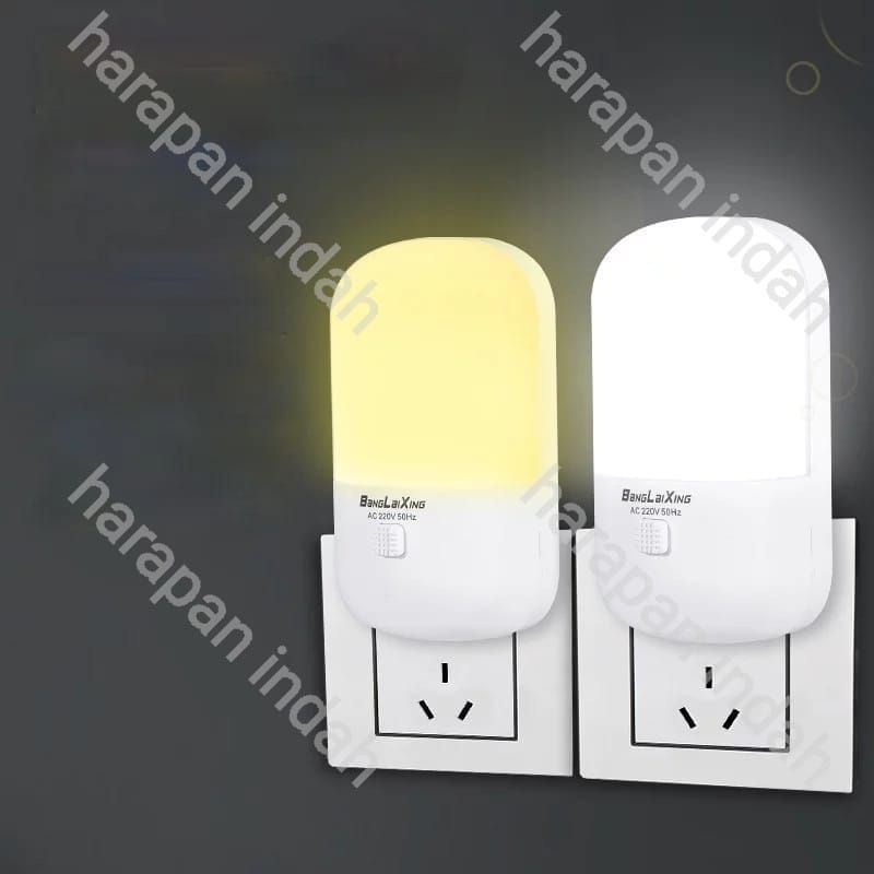 LAMPU TIDUR LAMPU MALAM / LED NIGHT LIGHT / LAMPU MINI HEMAT ENERGI 2WARNA PUTIH DAN KUNING